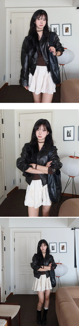 Velvet Cancan Mini Skirt - 2 colors