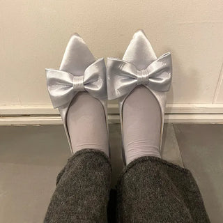 Big Ribbon Flat Shoes