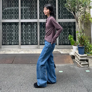 Eyelet color T-shirt