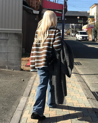 Duffle Point Border Cardigan