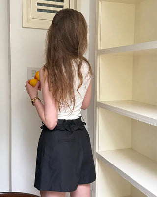 (ORIGINAL) Frill Pleated Shorts
