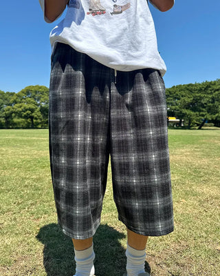 Checked Bermuda shorts