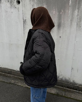 Wave quilted jacket