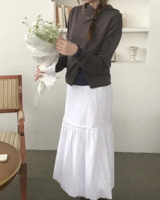 HIGH NECK BUTTON CARDIGAN (2color)