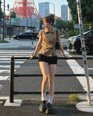 Trench blouse