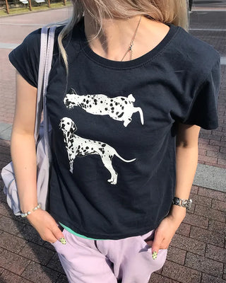 Dalmatian Half T-shirt