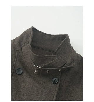 Stand-collar half jacket