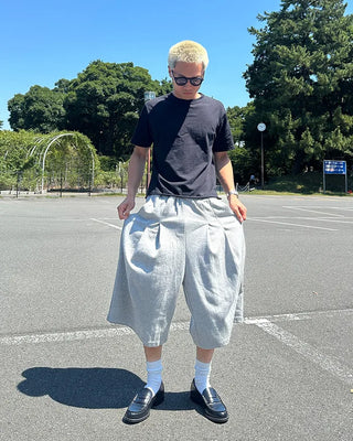 Sweat Bermuda shorts with belt loops