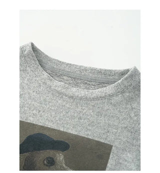 Puppy print loose-fit t-shirt