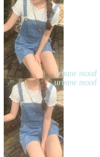 Flower frill short-sleeved T-shirt (2c)