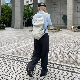 Casual zippered backpack