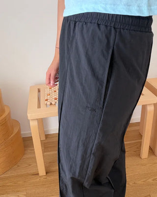 [1st Re-release] (ORIGINAL) Nylon Pintuck Wide Pants (black)