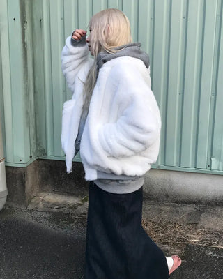 Reversible fur jacket