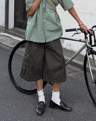 Cargo zip shorts