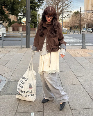 Half-open long T-shirt