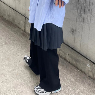 Pleated elastic waist medium skirt
