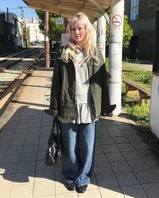 Parka Side Shirring Dress