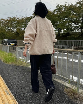 Warm Button Fleece Anorak