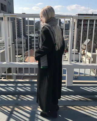 Egg Border Knit Scarf