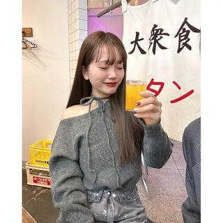 Choker One-Shoulder Knit