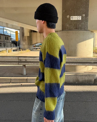 Bordered soft knit
