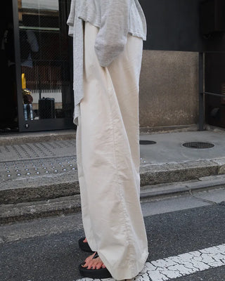 Two-pleat cotton pants