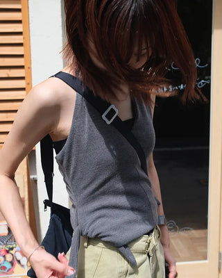 Halter neck tank top