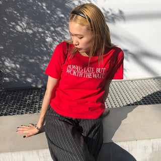 Lettering Point Short-Sleeve T-Shirt
