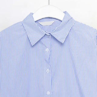 Cuff Point Striped Shirt