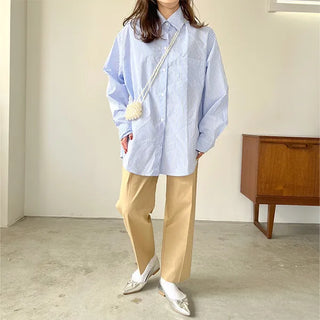Pintuck Cotton Pants