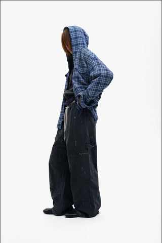 [MASONPRINCE] Textured Cotton Baggy Work Pants