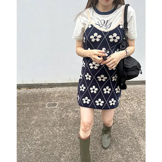 Flower mini dress