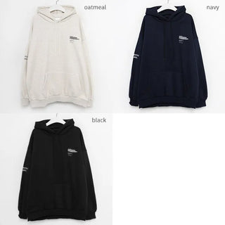 Lettering Hooded T-shirt