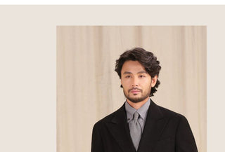 [CULTUM] Herringbone Brushed Double-Breasted Suit