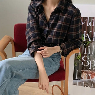 Cotton check shirt