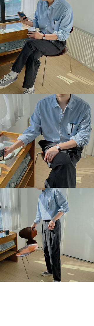 Wanted Pintuck Wide Cotton Pants