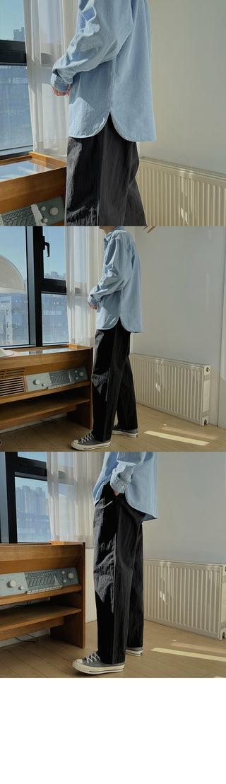 Wanted Pintuck Wide Cotton Pants