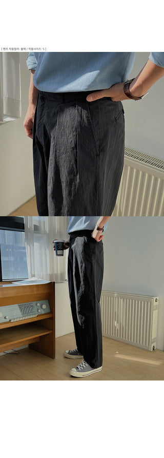 Wanted Pintuck Wide Cotton Pants