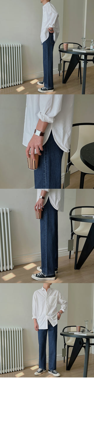 Recycled Crinkle Denim Pants