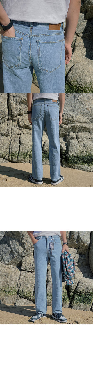 Recycled Crinkle Denim Pants