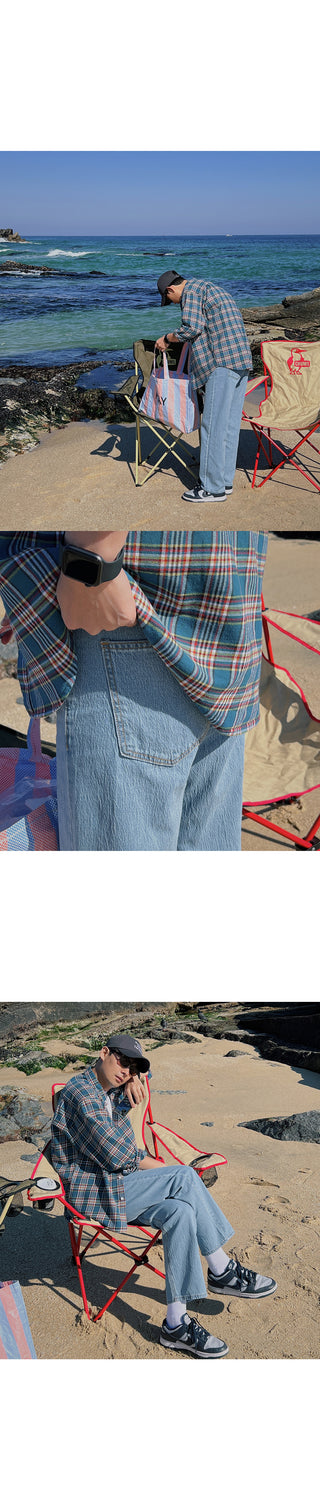 Recycled Crinkle Denim Pants