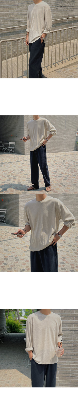 Sturdy Count Linen Semi-Wide Pants