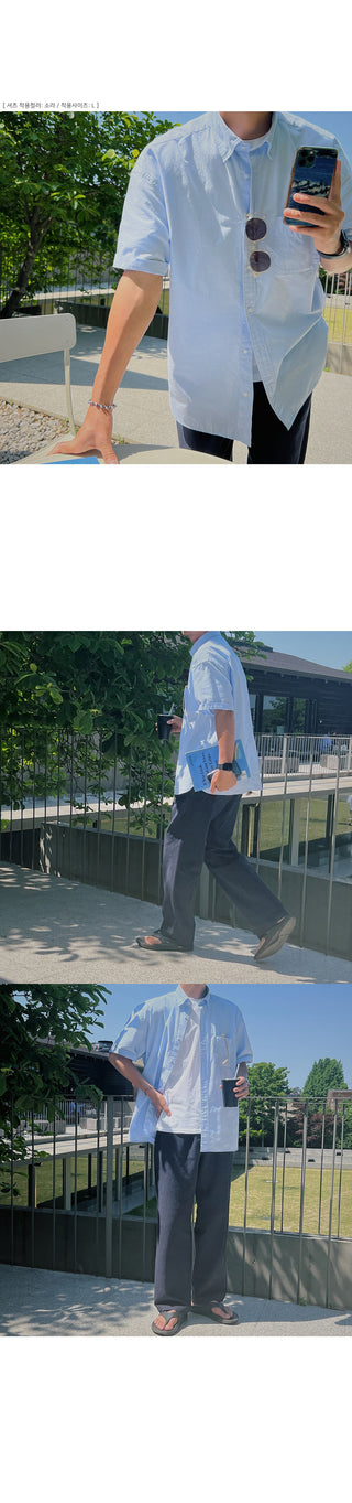 Sturdy Count Linen Semi-Wide Pants