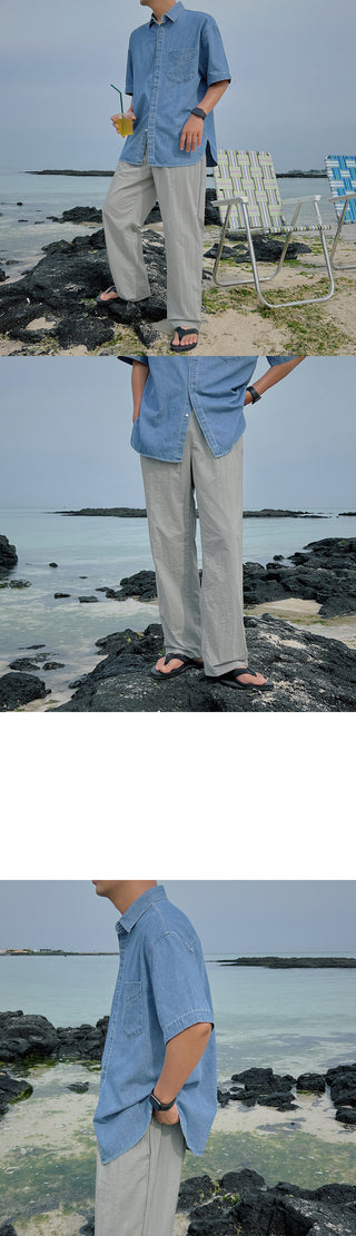 City Boy Semi-Wide Nylon Pants