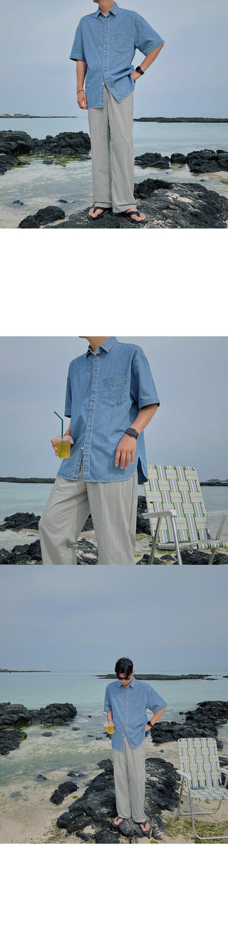 City Boy Semi-Wide Nylon Pants