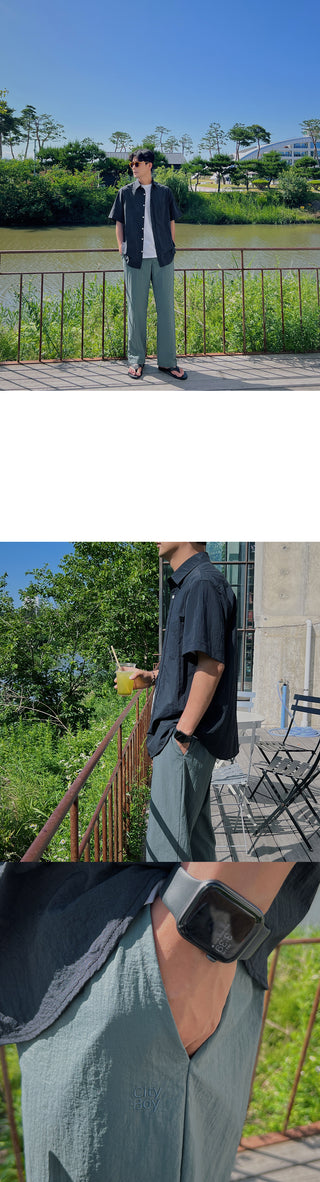 City Boy Semi-Wide Nylon Pants