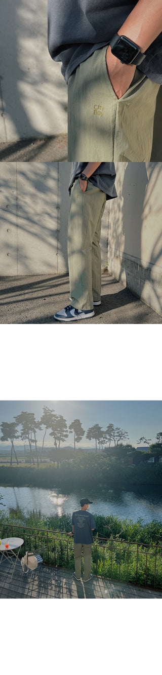 City Boy Semi-Wide Nylon Pants