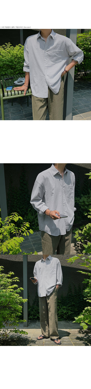 Sturdy Count Linen Semi-Wide Pants