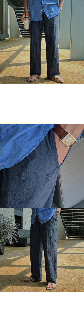 City Boy Semi-Wide Nylon Pants