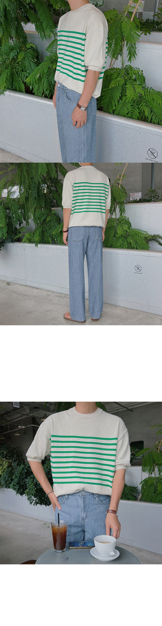 Piece Cooling Linen Wide Denim Pants